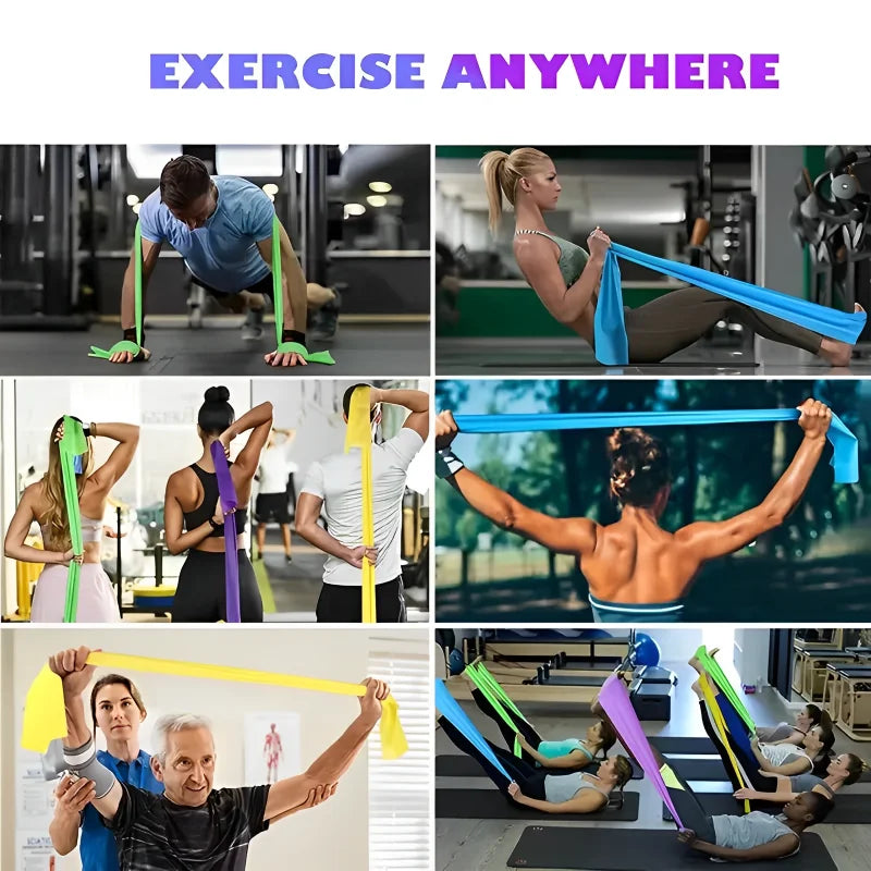 Portable Muscle Stretching Ralaxing Bands Training Resistance Band For Physical Therapy Lower Body Home Strength ElasticExercise