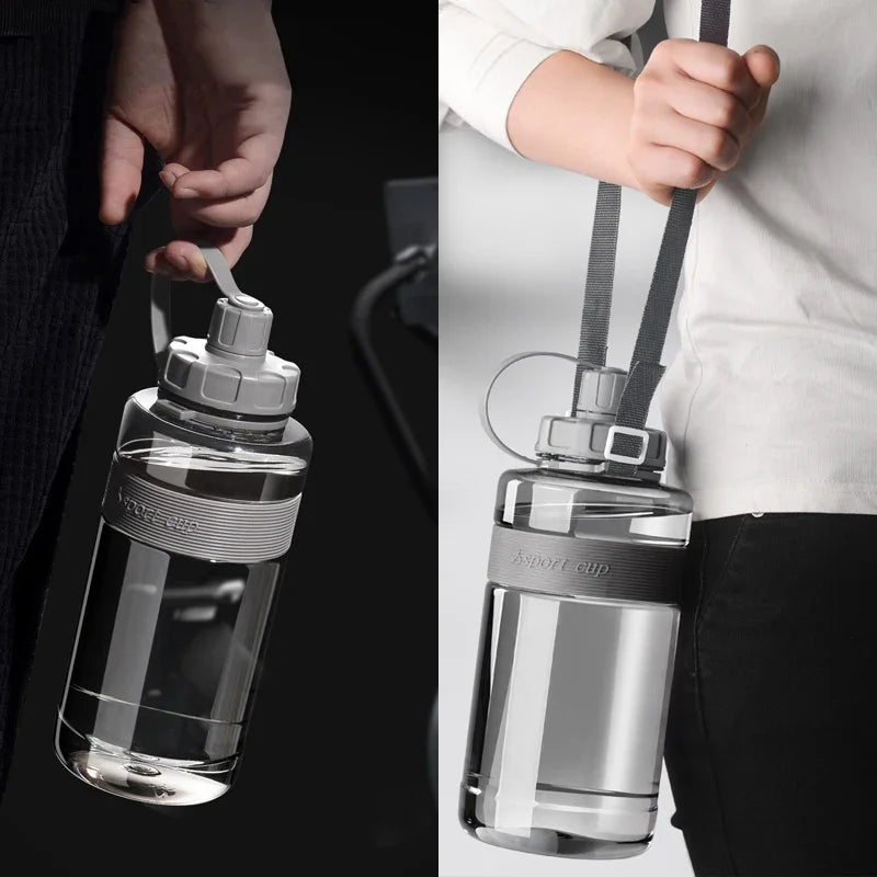 1.5/2 Liter Big Water Bottle with Straw 1.5/2L Large Capacity  Gym Sports Drinking Bottles BPA Free Fitness. great for gym lover