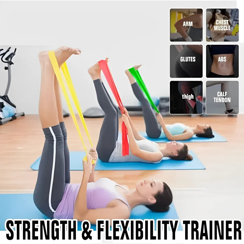 Portable Muscle Stretching Ralaxing Bands Training Resistance Band For Physical Therapy Lower Body Home Strength ElasticExercise