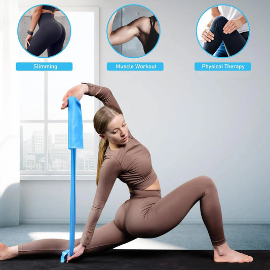 Portable Muscle Stretching Ralaxing Bands Training Resistance Band For Physical Therapy Lower Body Home Strength ElasticExercise